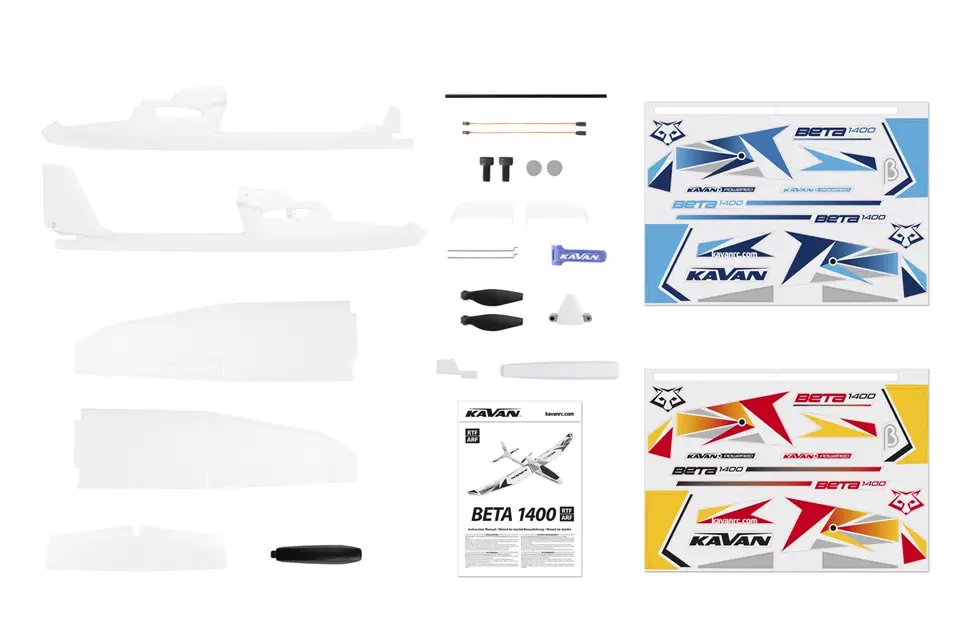 KAVAN Beta 1400 Kit - weiss – Modellflugzentrum Schweiz
