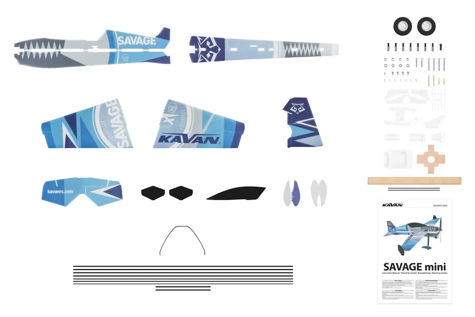 KAVAN Savage Mini - blau - beschädigt – Modellflugzentrum Schweiz