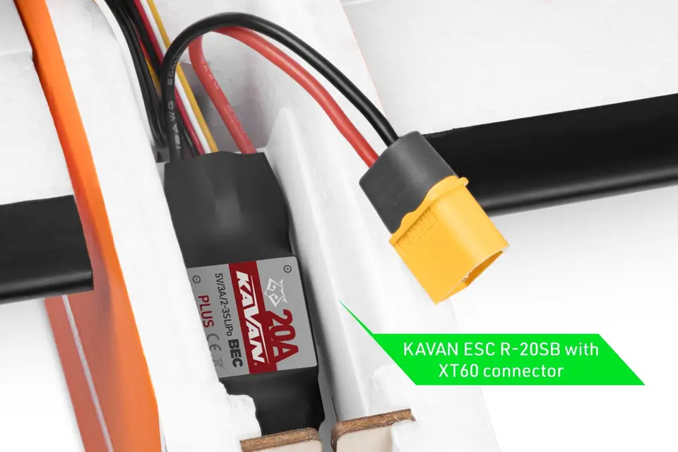 KAVAN Twisty 1512mm ARF - orange – Modellflugzentrum Schweiz