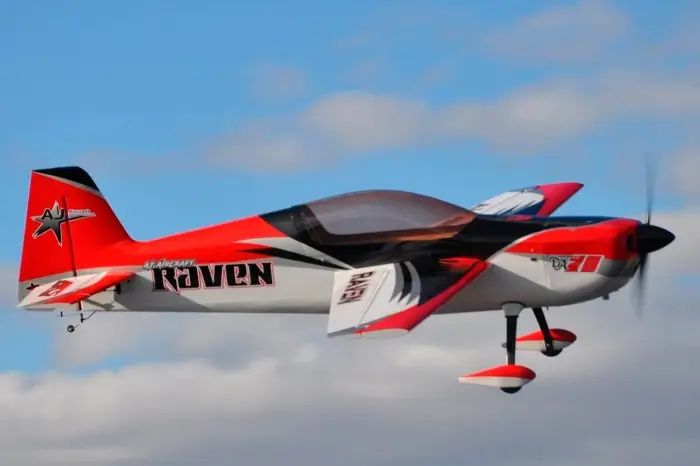 106" Raven DT ARF – rot/schwarz von AJ Aircraft – Modellflugzentrum Schweiz