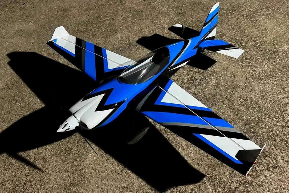 49" Extra NG Blau/Weiss 1,24m von Extreme Flight – Modellflugzentrum Schweiz