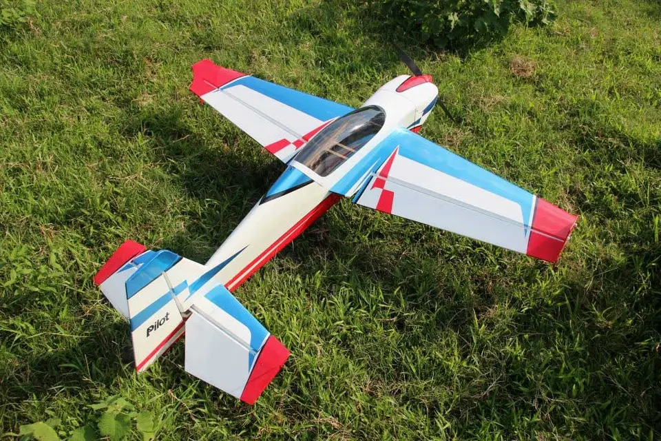 60" Extra NG 1524 mm Rot-Blau-Weiss von Pilot RC – Modellflugzentrum Schweiz