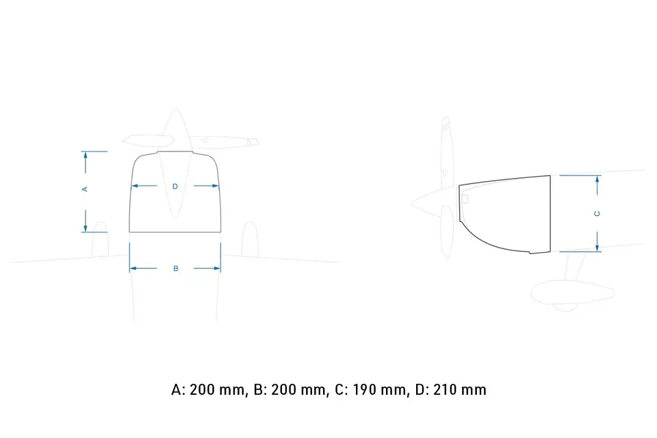 60" Slick 1526 mm Grün-Blau von Pilot RC – Modellflugzentrum Schweiz