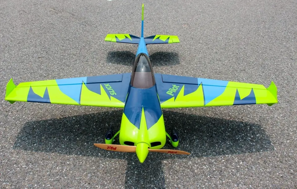 74" Slick 1880 mm Grün-Blau von Pilot RC – Modellflugzentrum Schweiz