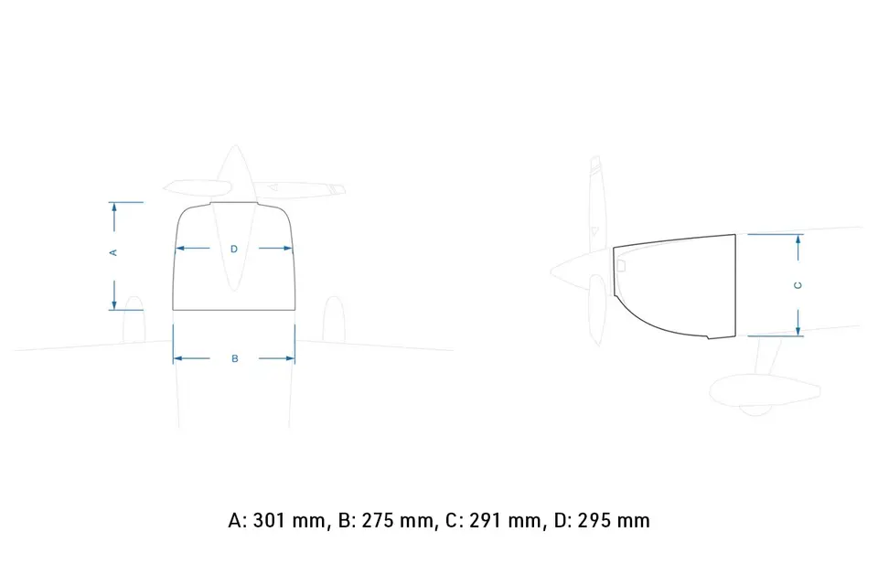 89" Slick 2260 mm Grün-Blau von Pilot RC – Modellflugzentrum Schweiz